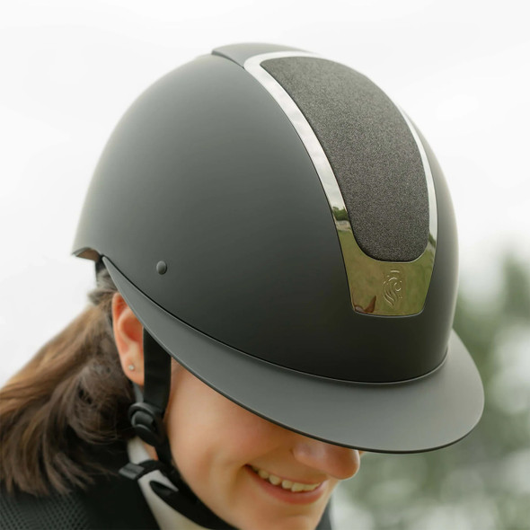 Equinavia Crown Mips® Riding Helmet - Black/Black Shimmer
