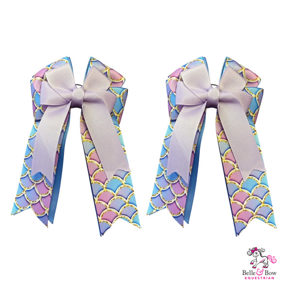 Belle & Bow Show Bows, Mermaid Scales