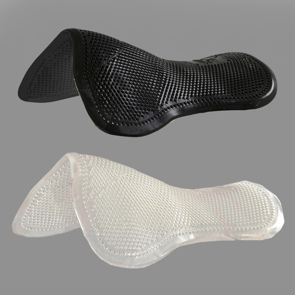 Acavallo Gel Pony NS Classic Flat Non-Slip Half Pad, Black & Transparent