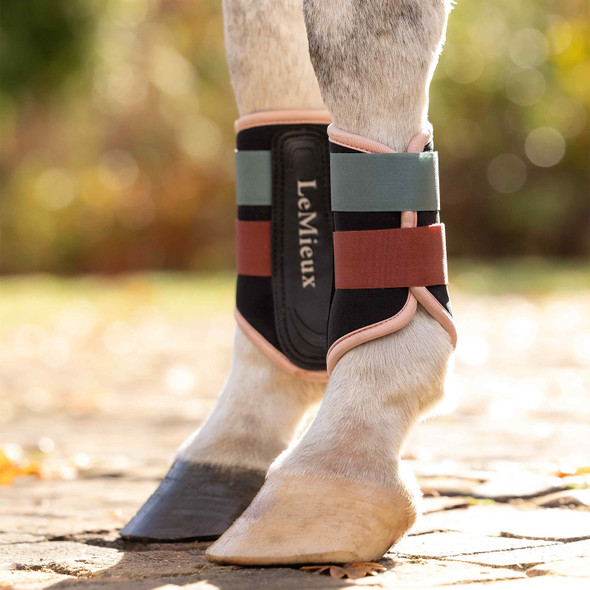 LeMieux Air-Tek Grafter Brushing Boots- Aloe/Spiced Earth.
