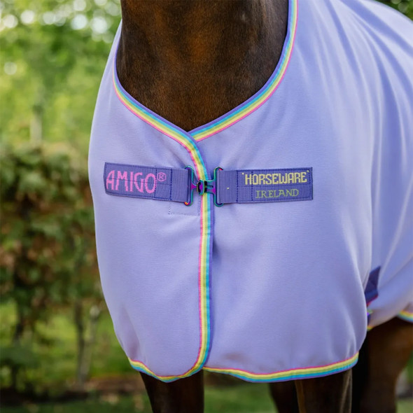 Amigo Pony Jersey Cooler, Lilac/Pink/Rainbow, 45" - 69''