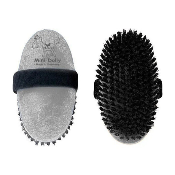 Haas Silver Mini Dolly Brush.