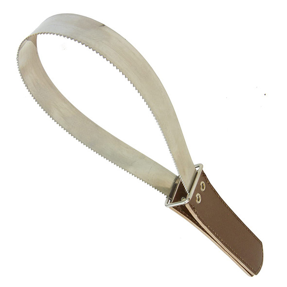 Stainless Steel Shedding Blade with Leather Grip