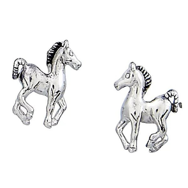 Prancing Pony Earrings in Horse Head Gift Box