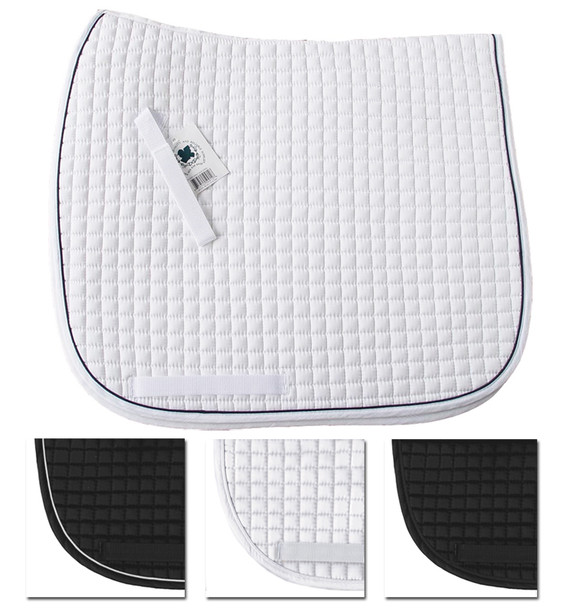 White with Black Piping.