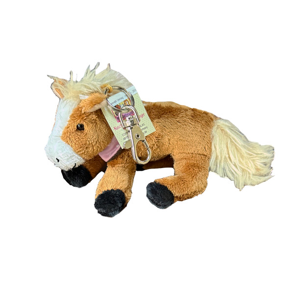 Chestnut Max Horse Friends Plush Horse Keychain 