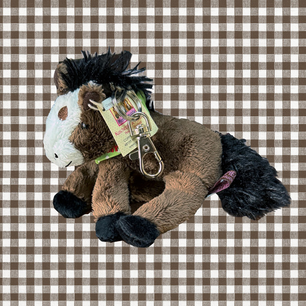 Bay Johnny Horse Friends Plush Horse Keychain 