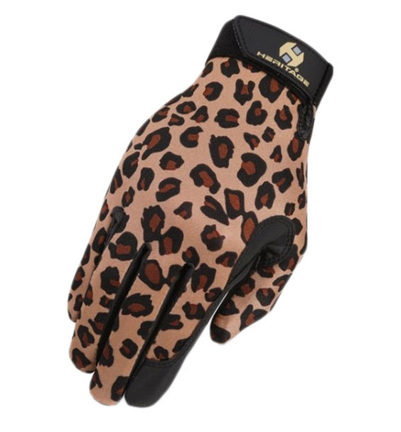 Heritage Performance Gloves - Leopard Print, Sizes 4 - 7