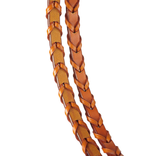 Laced portion of Edgewood reins.