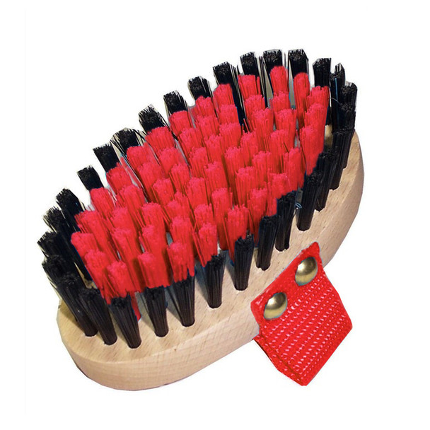 Wooden Backed Body Brush, Red Only