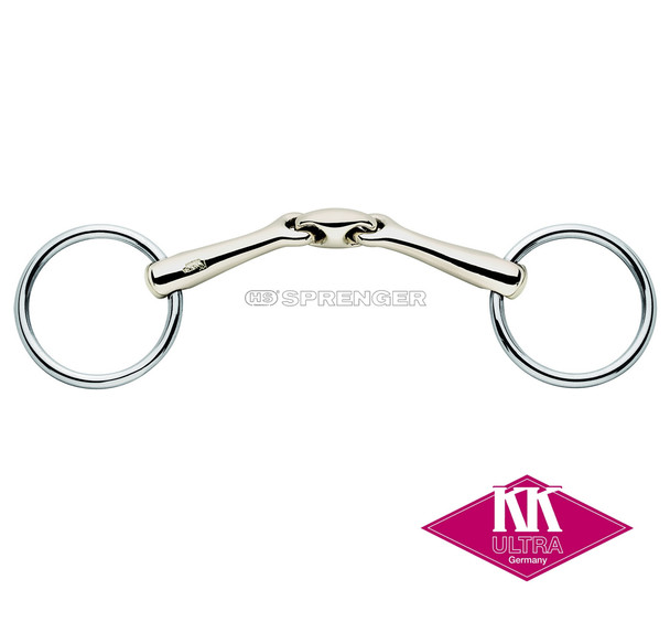 Herm Sprenger KK Ultra Double Jointed Bradoon, 16mm, Sensogan, 4.5"