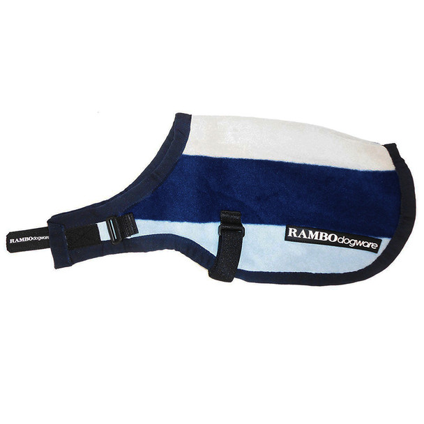 Horseware Rambo Deluxe Dog Blanket, Navy Witney Stripe