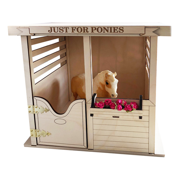 Model Horse Jumps Box Stall Barn, Just for Ponies