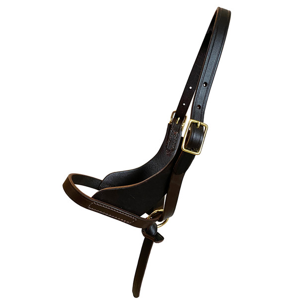 Leather Figure 8 Pony Foal Halter with Removable Grab Strap