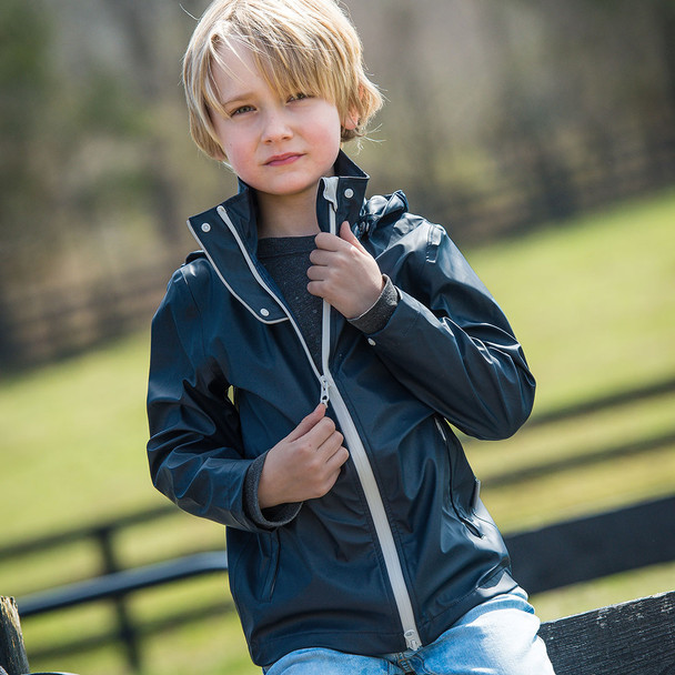 Horseware Kids Navy Rain Jacket