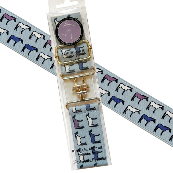 Kathryn Lily Elastic Belt, Slipper Pony.