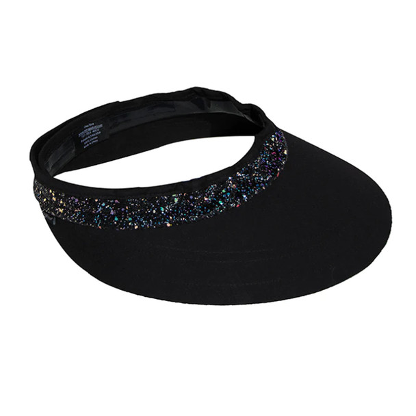 EquiVisor ® Helmet Visor, Black/Cosmic Glitz