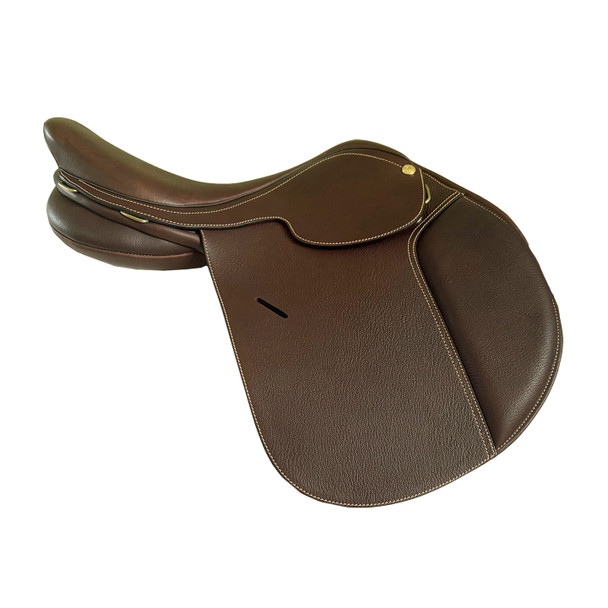 Collegiate Convertible Varsity Close Contact Saddle, Havana, 15"