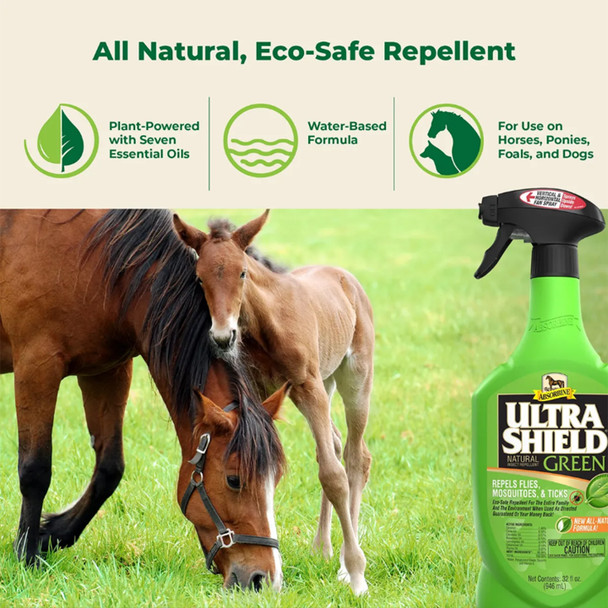 Absorbine UltraShield Green Fly Repellent 32 oz. Spray