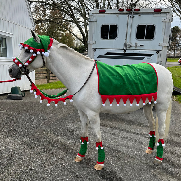 Holiday Horse Wear, Elf 5 Piece English SET