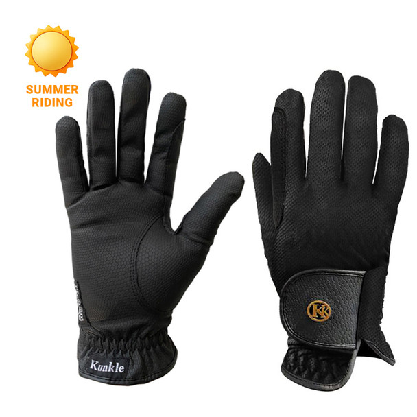 Kunkle Equestrian Premium MESH Back Show Gloves, Sizes 3 - 7.5