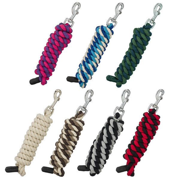 Tough1 Cotton Horse Leads with Bolt Snap, 1/2" x 6'