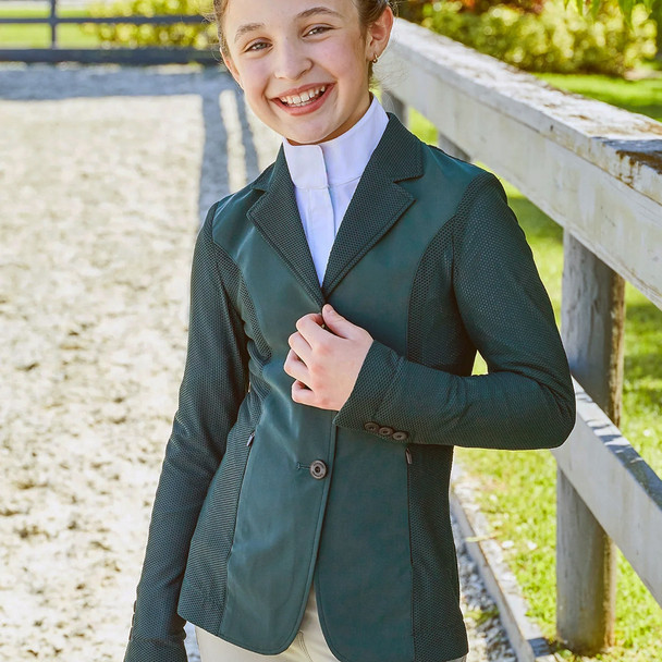 RJ Classics Harmony Jr 2.0 MESH Show Coat, (Relaxed Fit) Green Gables, Sizes 6 - 16