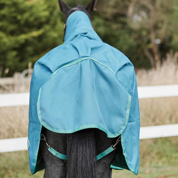 Weatherbeeta Green-Tec 1200D Detach-A-Neck HEAVY, Dragonfly Blue/Bottle Green, 60" - 69"