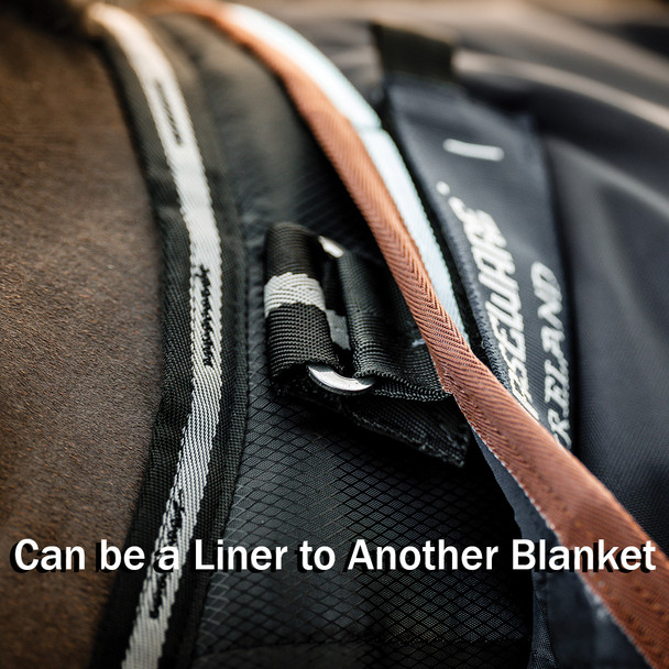 Horseware Easy-Layer Stable Plus 200g, Black/Black & Silver, 60" - 69"