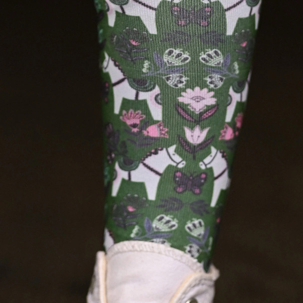 Dreamers & Schemers Pair & a Spare Boot Socks, Pony Mac Green Dala