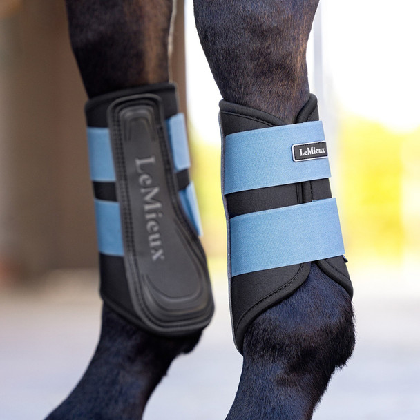 LeMieux Grafter Brushing Boots, Size Small , Ice Blue.