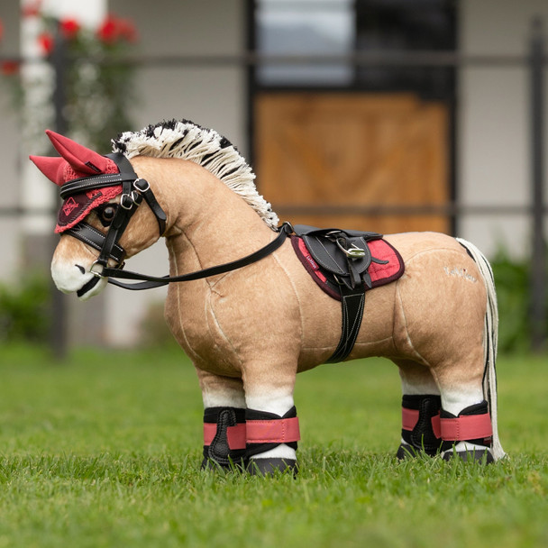 LeMieux toy pony Cranberry ear net.
