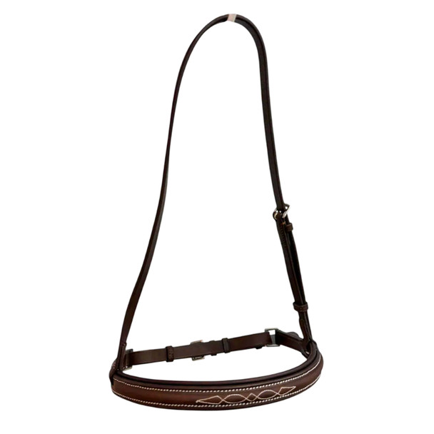 Belle & Bow Raised, Fancy Stitched Crank Noseband.