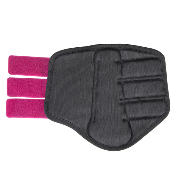 Shires ARMA Air Motion Brushing Boot, Black, small pony & pony, Raspberry.