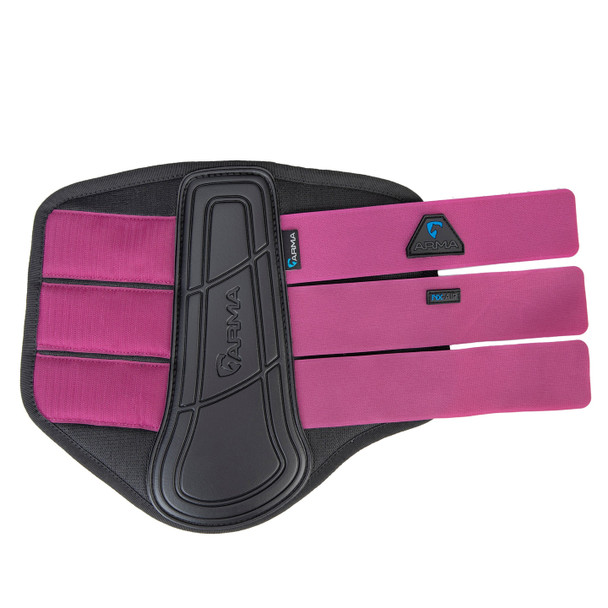 Shires ARMA Air Motion Brushing Boot, Black, small pony & pony, Raspberry.