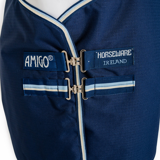 Amigo Ripstop 900D Pony Turnout, 50g, Black/Classic Blue & Witney Navy, 45" - 69"