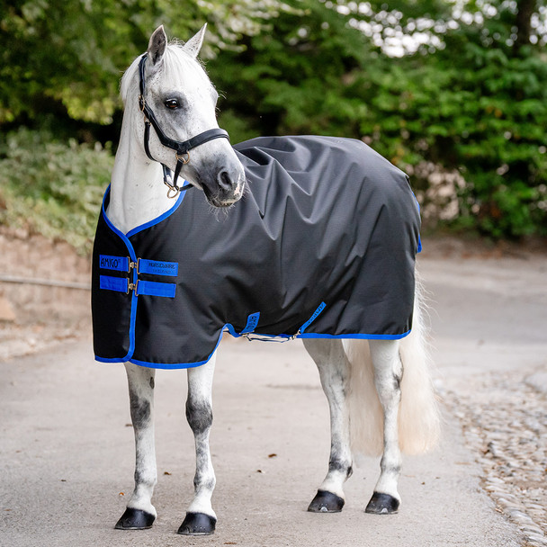 Amigo Ripstop 900D Pony Turnout, 50g, Black/Classic Blue & Witney Navy, 45" - 69"