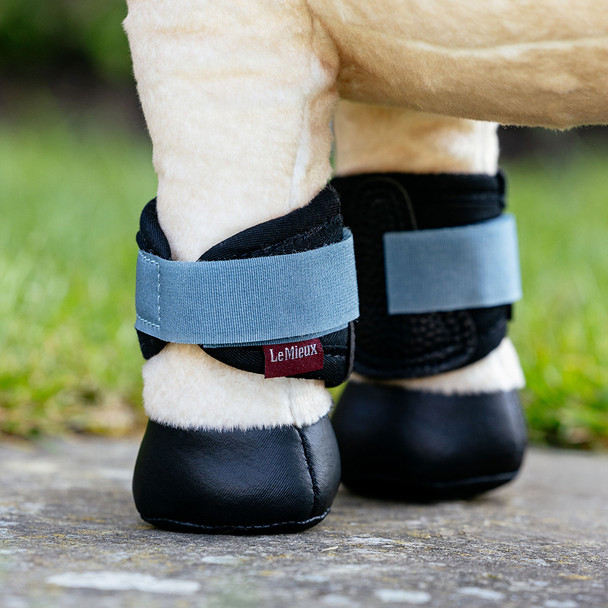LeMieux Toy Pony Grafter Brushing Boots, Ice Blue.