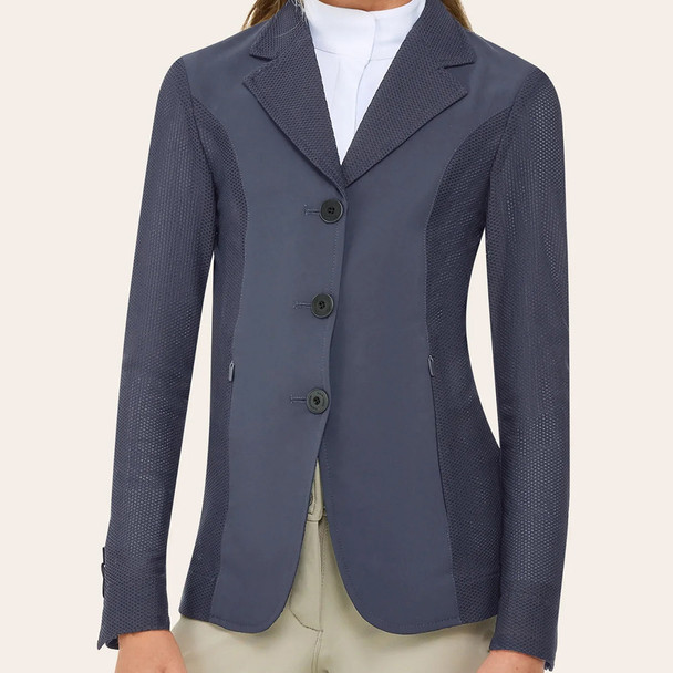 RJ Classics Harmony Jr MESH Show Coat,Antique Violet, Sizes 12 - 14 front.