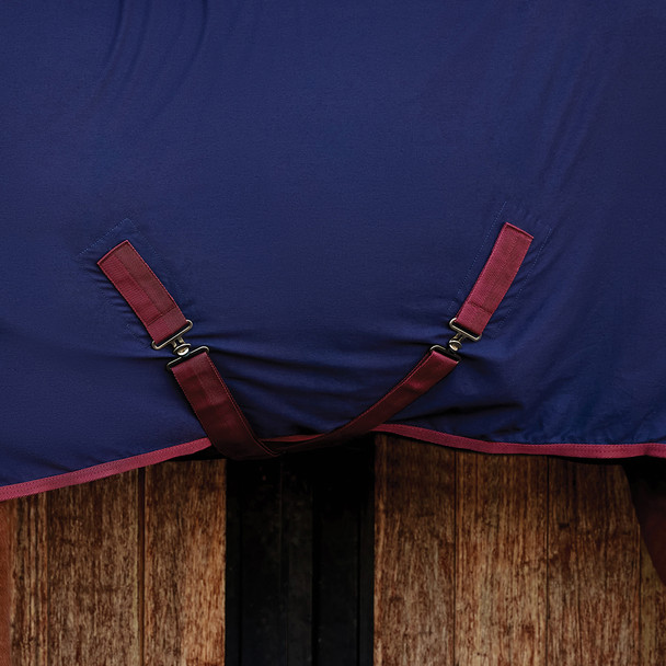 Weatherbeeta Cotton Sheet, Navy/Burgundy, 60" - 69".