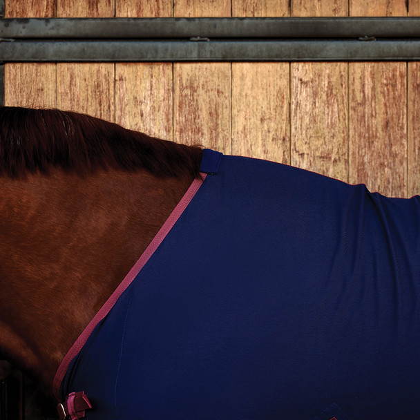 Weatherbeeta Cotton Sheet, Navy/Burgundy, 60" - 69".
