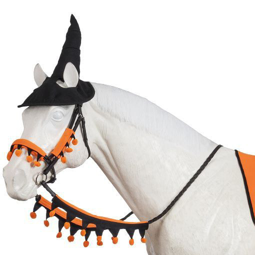 Halloween MINIATURE Horse Wear, English SET with Saddle Cover, 11 Total Pieces.