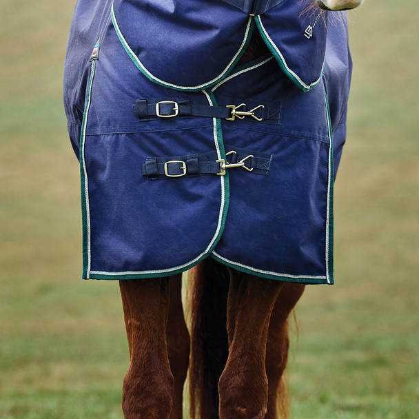 Weatherbeeta Comfitec + Dynamic Detach-A-Neck 220g Turnout, Navy/Forest Green 66"-69"