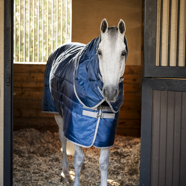 Amigo Ripstop Insulator Pony Plus 200g Stable Blanket, Navy/Titanium Grey, 45" - 69" .