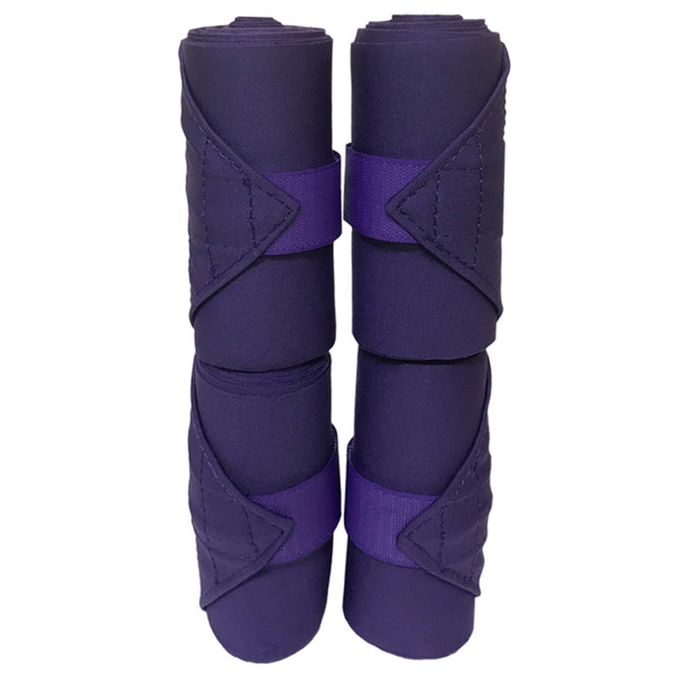 Jacks purple pony standing wraps.