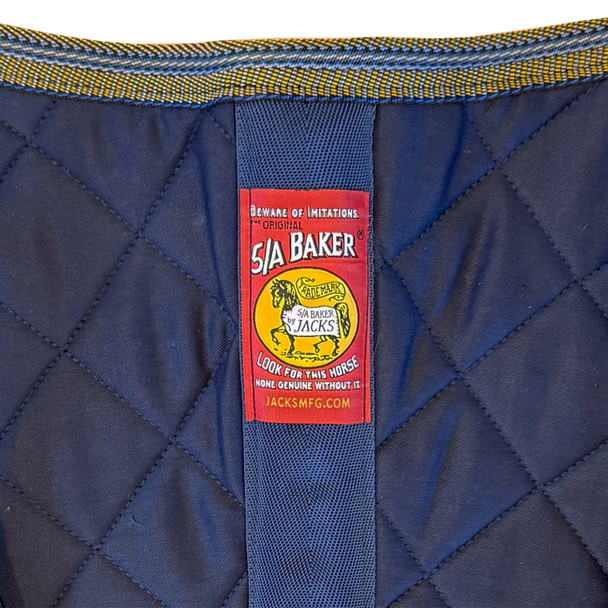 Baker logo label on pony saddle pad.