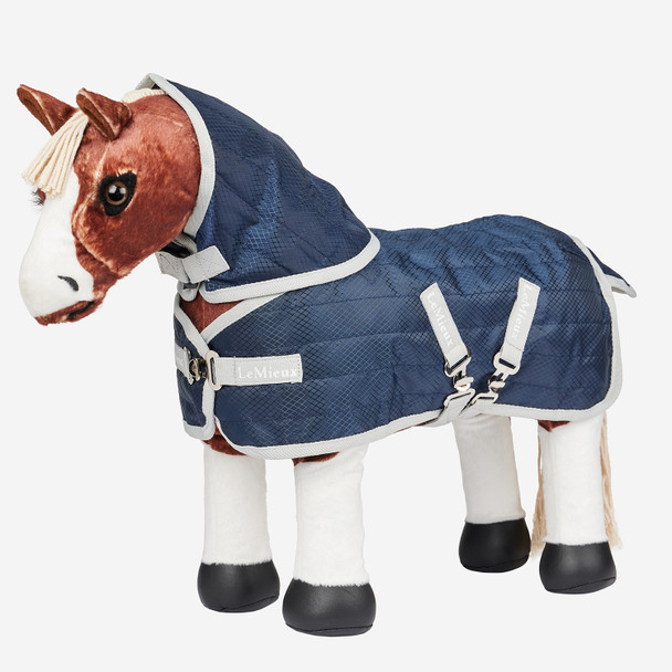 LeMieux Toy Pony Stable-Tek Stable Blanket on pony (not included).
