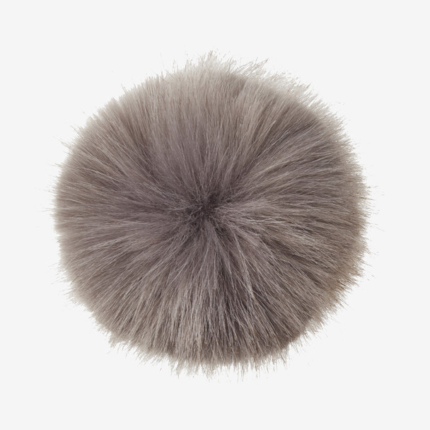 LeMieux Replacement Hat Silk Pom Pom, gray.