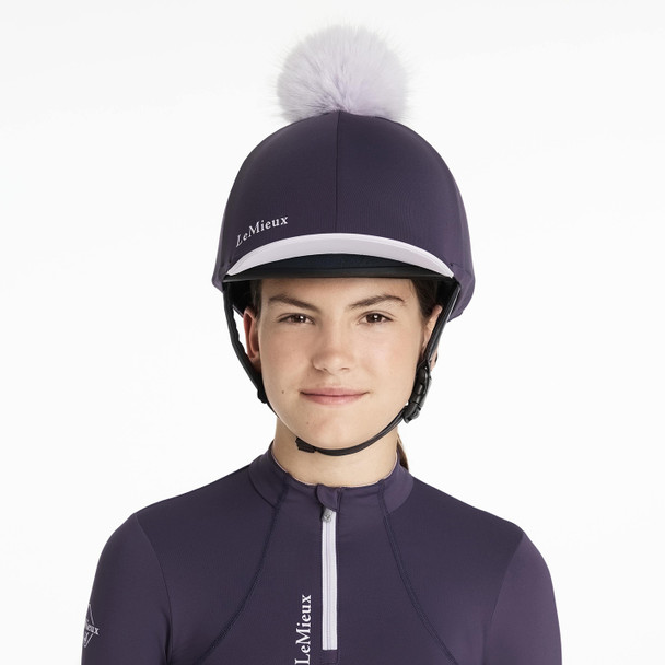 LeMieux Classique Pom Hat Silk,  Juniper.