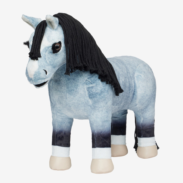 LeMieux Toy Pony Storm, Blue Roan with White Socks.